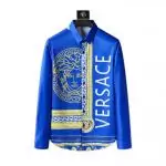 acheter chemise versace barocco versace medusa header blue